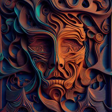 3D model psychedelic (STL)